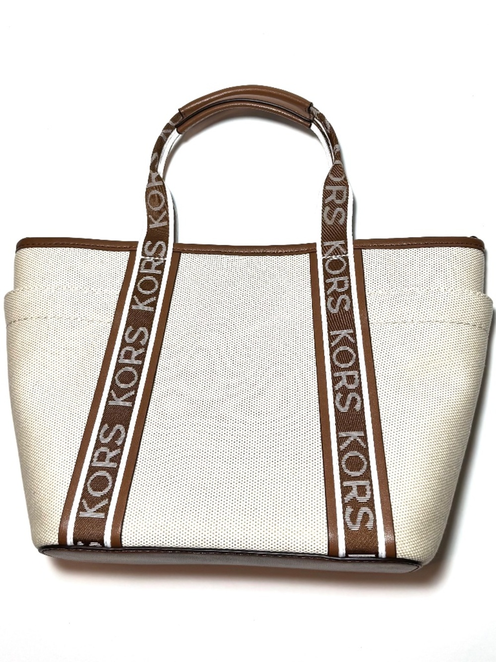 MK MAEVE Signature Logo Small Convertible Open Tote Bag